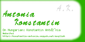 antonia konstantin business card